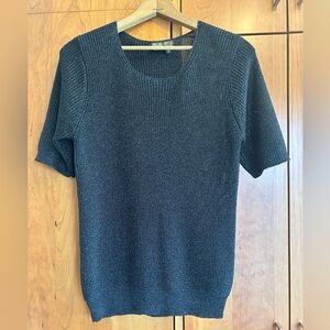 Marshall-Rousso Las Vegas Resort Wear since 1955 Black Metallic-look Top Size S